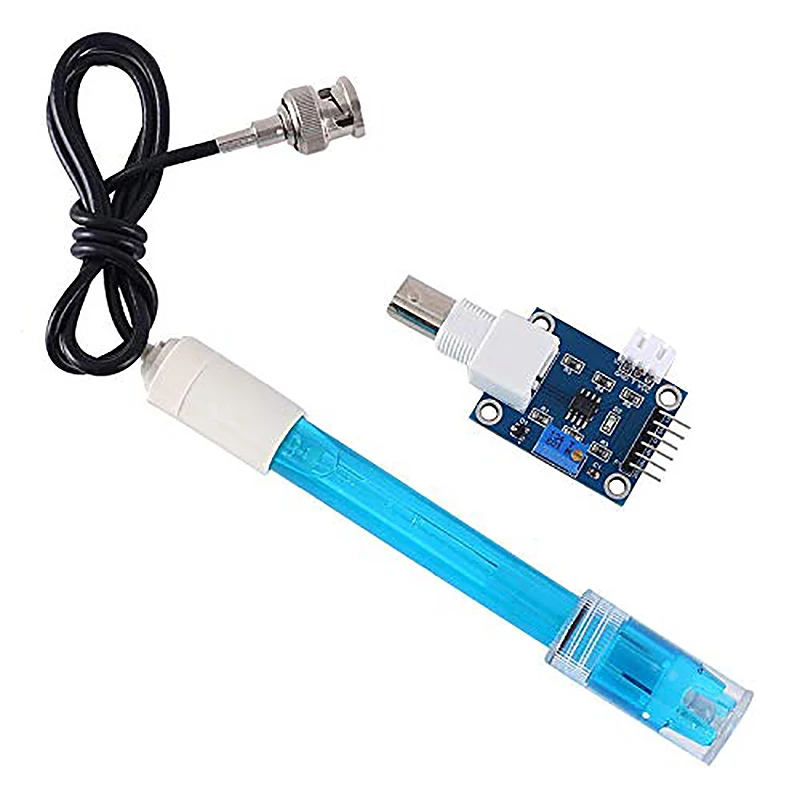 5V PH Sensor Module Ph Tester Liquid PH0-14 Value Detection + Electrode Probe BNC for Arduino AVR STM32 | Электроника