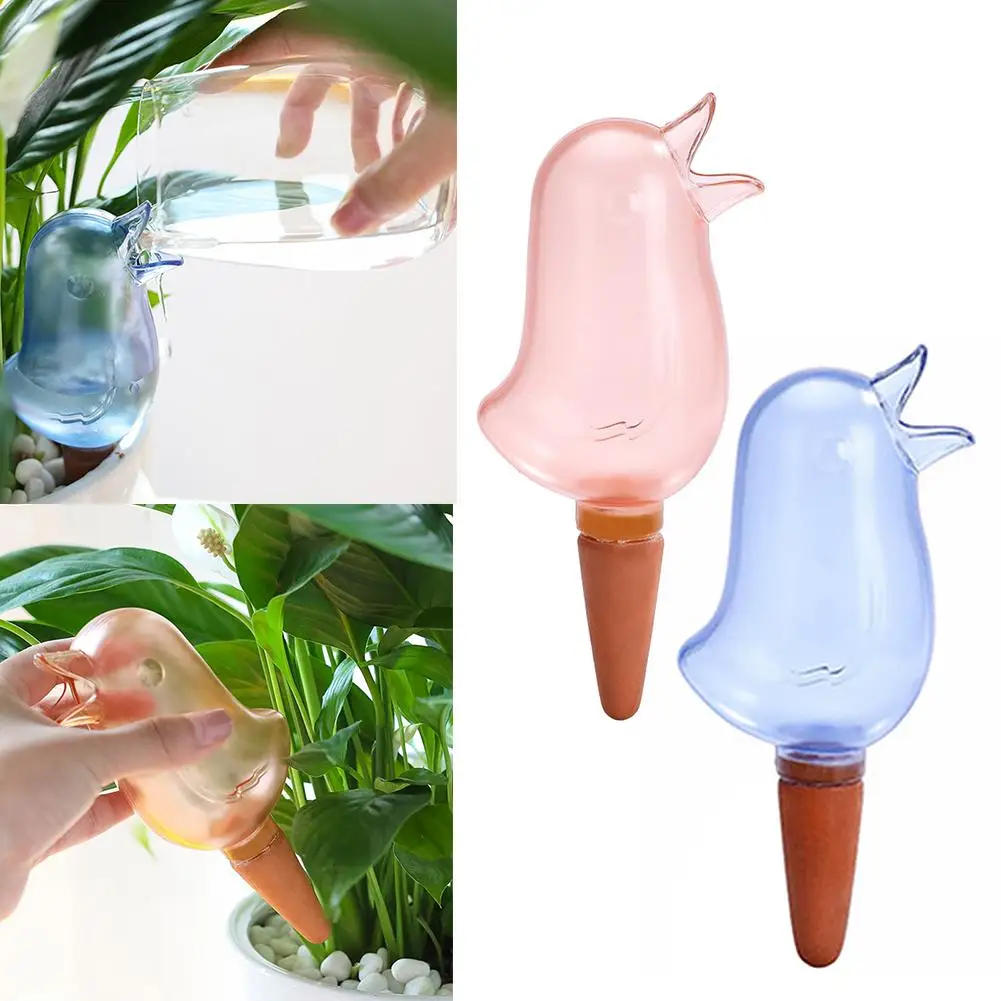 

Automatic Plant Flower Self Water Tool Transparent Bird Shaped Dripper Pot