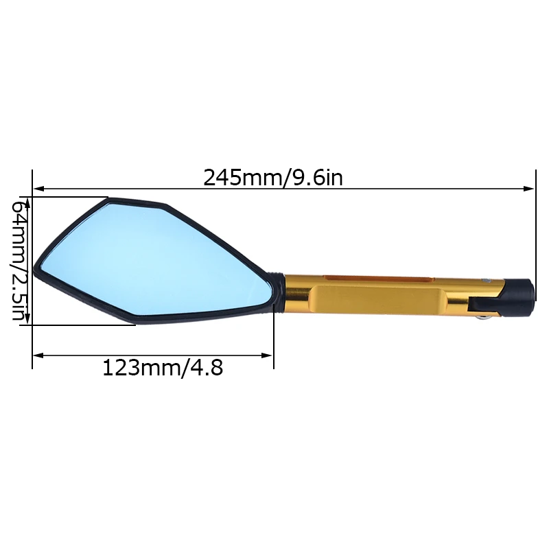 SPELAB 2 шт. универсальное мотоциклетное зеркало заднего вида с ЧПУ алюминиевые