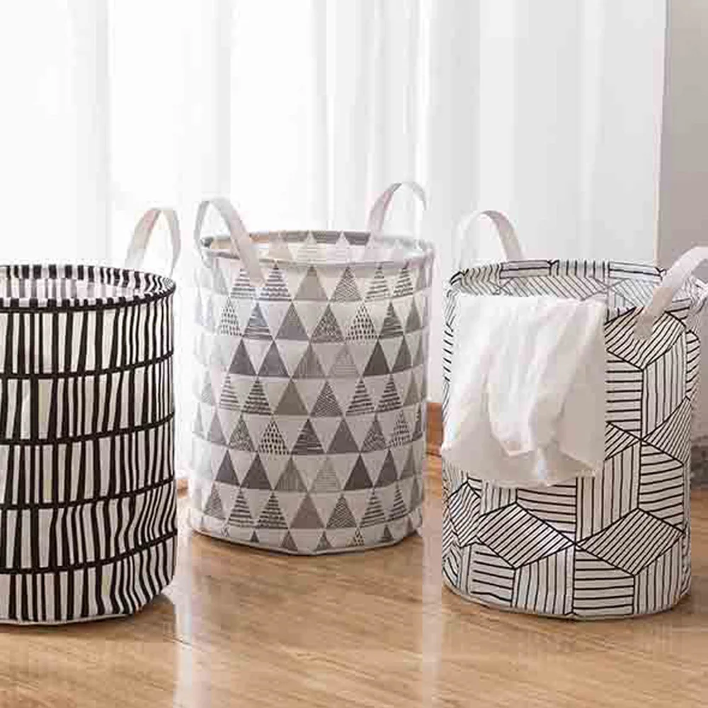 Корзина для белья из хлопка водонепроницаемая корзина складная | Дом и сад