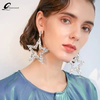 luxury big star earrings pendientes corazon aretes de mujer oorbellen jewelry brincos feminino boucles d oreilles bijoux earings