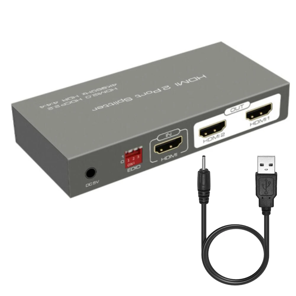 HDMI совместимый 2 0 сплиттер HDR HDCP 2/4 порт 4K 60 Гц 1 в выход с управлением EDID|hdmi 2.0 splitter|4k
