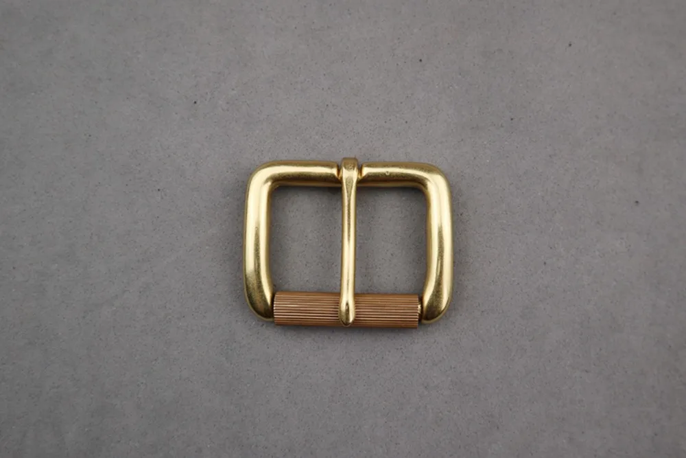 DIY Leahtercraft аппаратное обеспечение 1-1/2 ''(38 мм) Бор твердая латунная пряжка ремня Ролик Пряжка#90311-B38
