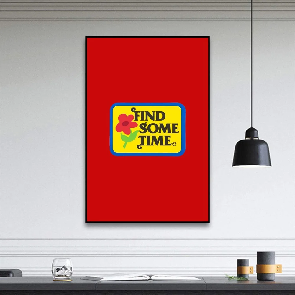 

find some time Art Canvas Print Baby Nursery Wall Picture Painting boy Kids Girl Bedroom Decoration home decor