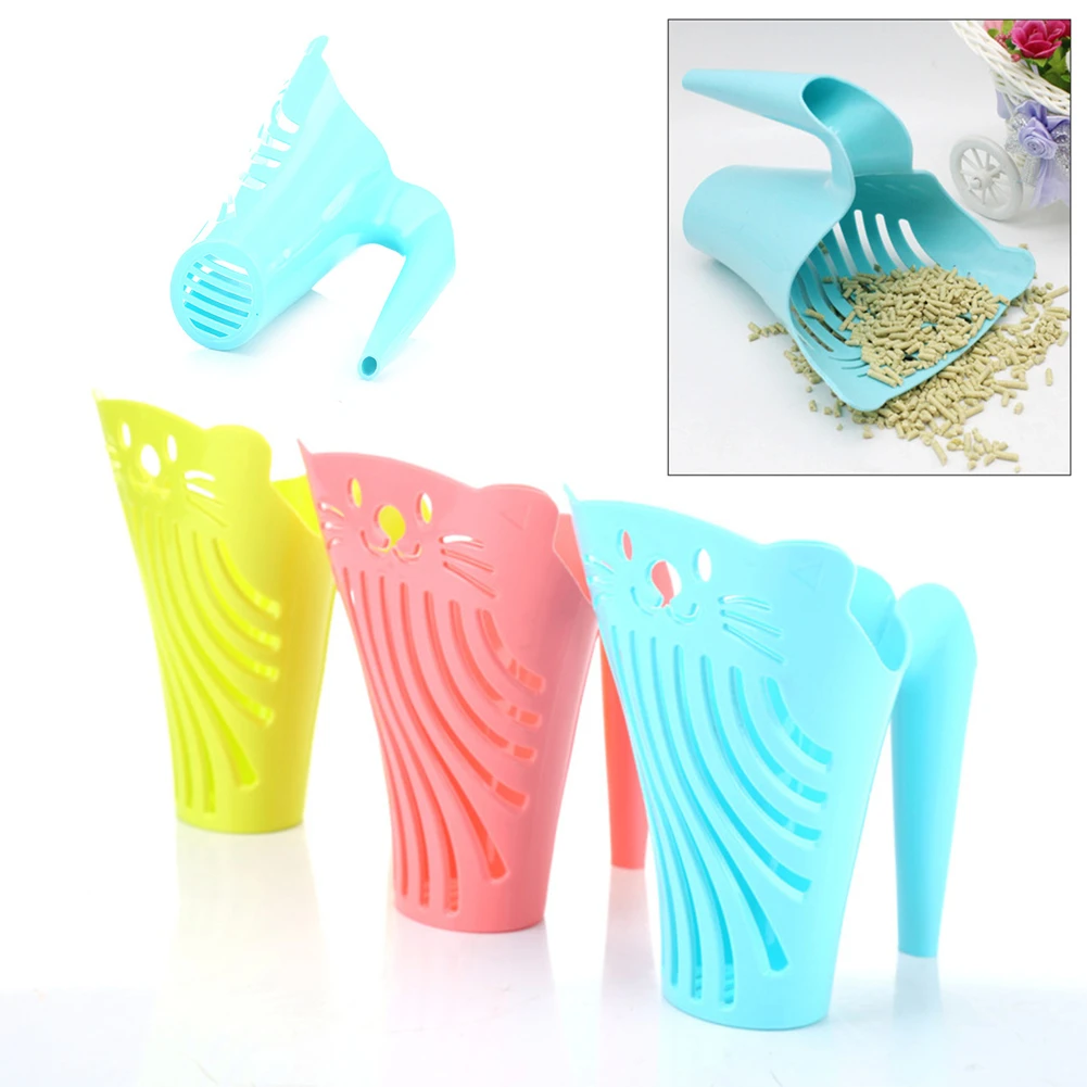 

Cat Litter Shovel Useful Pet Waste Cleanning Tool Plastic Cats Sand Box Scoop Universal Dog Pooper Scooper Kitten Toilet Spoons