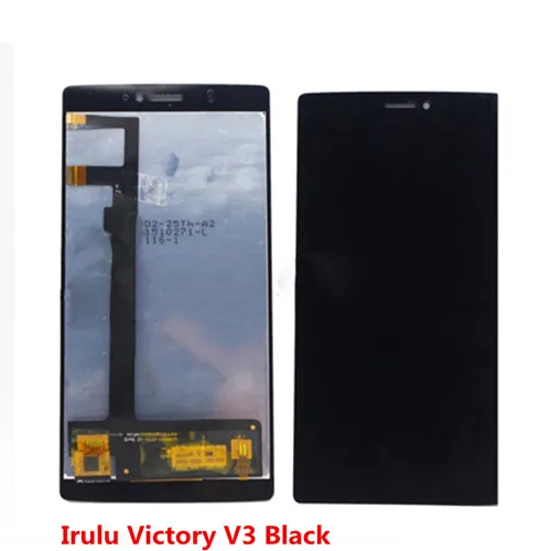 Irulu V3 Black Сенсорный экран для IRULU U2 V3, ЖК-дисплей, дигитайзер, сменный модуль в сборе, черный, белый цвет, с рамкой, Irulu Victory V3, датчик - Цвет: Irulu V3 Black