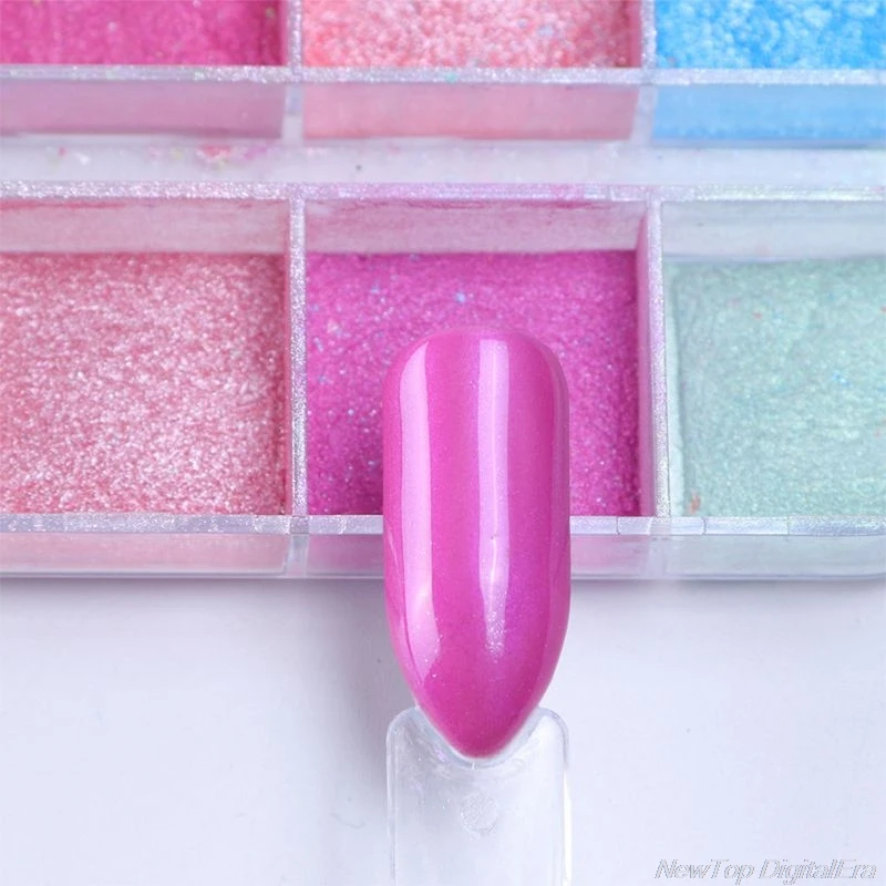 

12 Colors Ultrafine Glitter Nail Art Shimmer Powder Dust Coating Pigment DIY Manicure Decoration Tools D01 20 Dropshipping