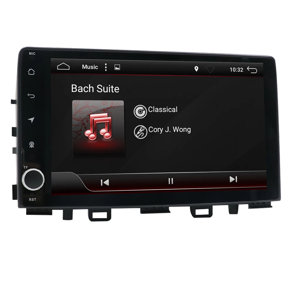 Eunavi 1 din android 10 автомобильное радио gps для KIA RIO 2017 2018 Мультимедиа стерео плеер