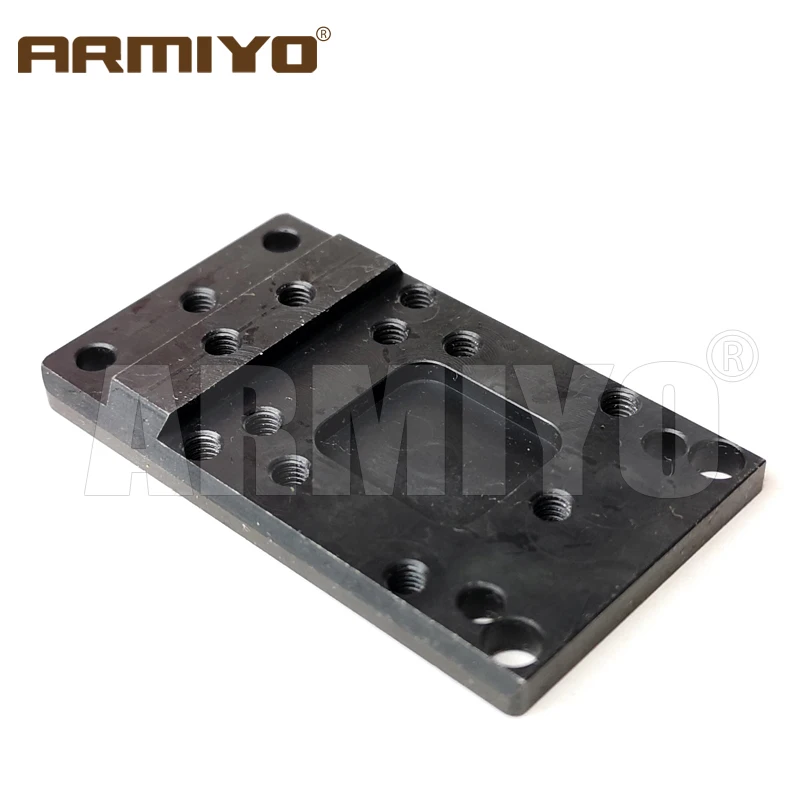 Armiyo Тактическая пластина крепления заднего муштарного прицела G17 G19 Gasket, подходит для универсальной точечной охотничьей аксессуары на.