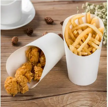 1000 pcs customized waffle cups egg Kraft paper bubble packaging cup french fries container |