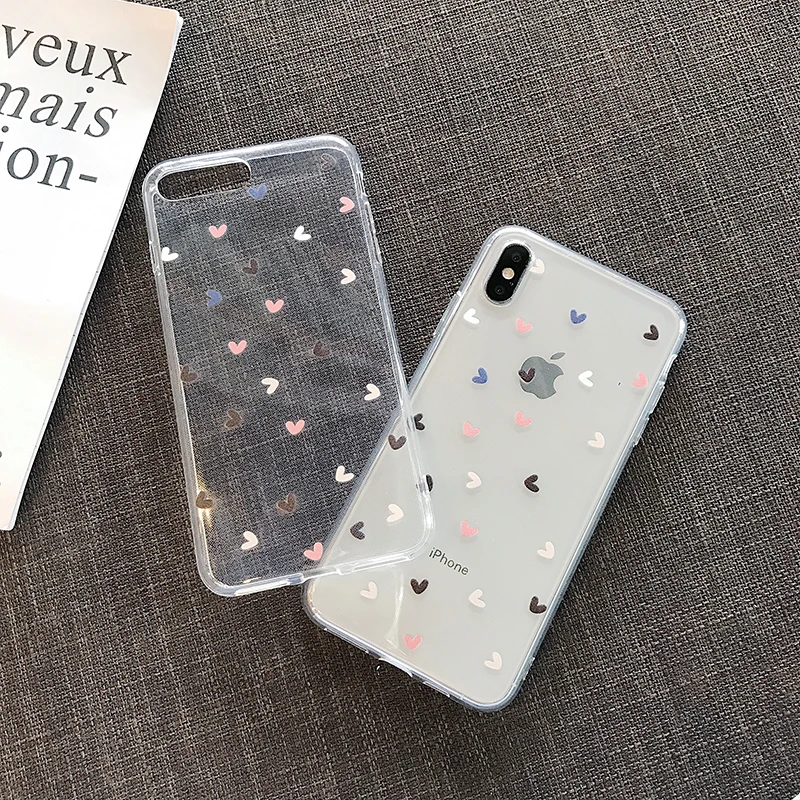 Модный мягкий ТПУ чехол для телефона s iPhone 6S 7 8 Plus 11 Pro XS MAX XR цветочный Любовь