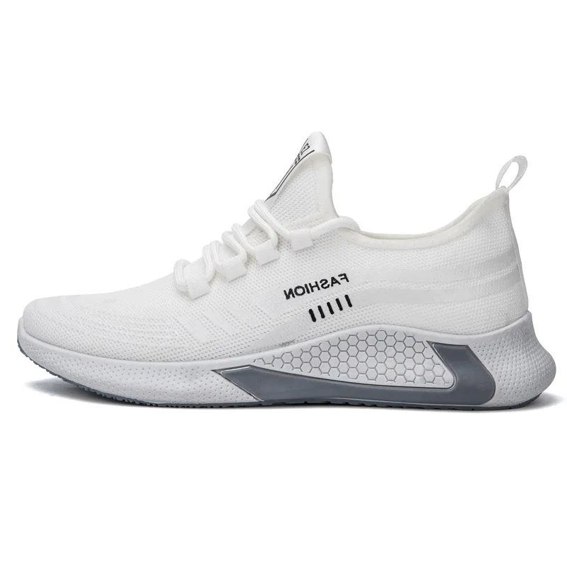 

Men's Breathable Mesh Shoes Summer Deodorant Casual Shoes for Men's White Sneakers Trend Man Flat Walking Shoes Tenis Feminino