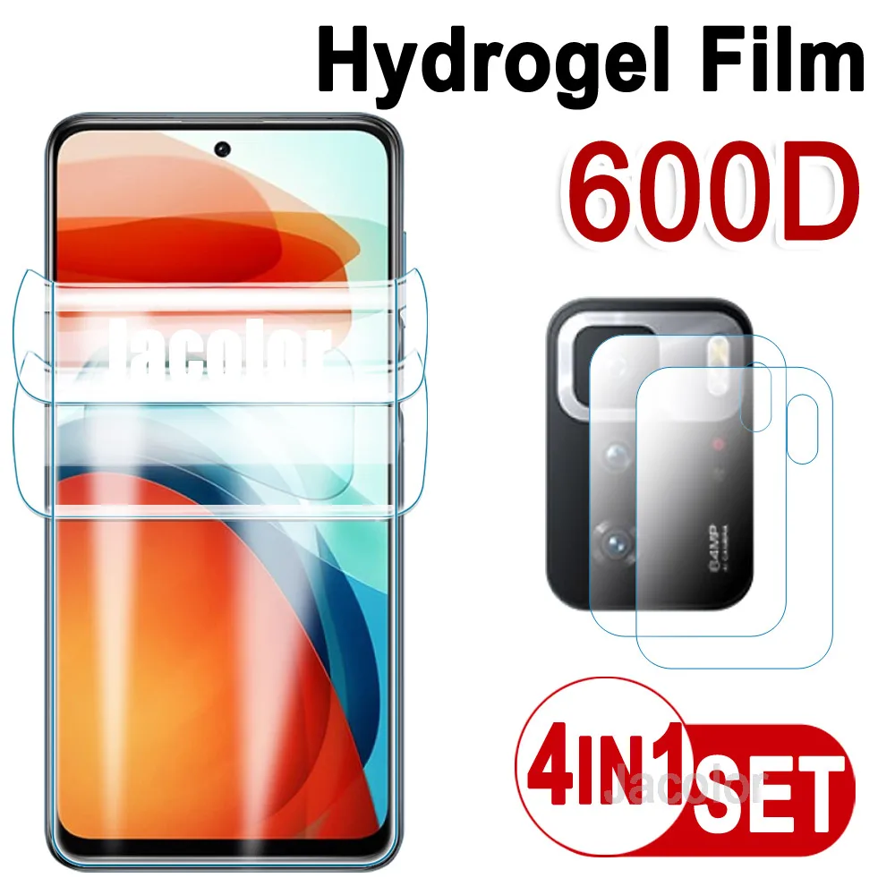 Гидрогелевая пленка для Xiaomi Poco X3 GT 2 шт. защитная + Cam Glass Xiomi POCOX3GT X3BT Защитная экрана