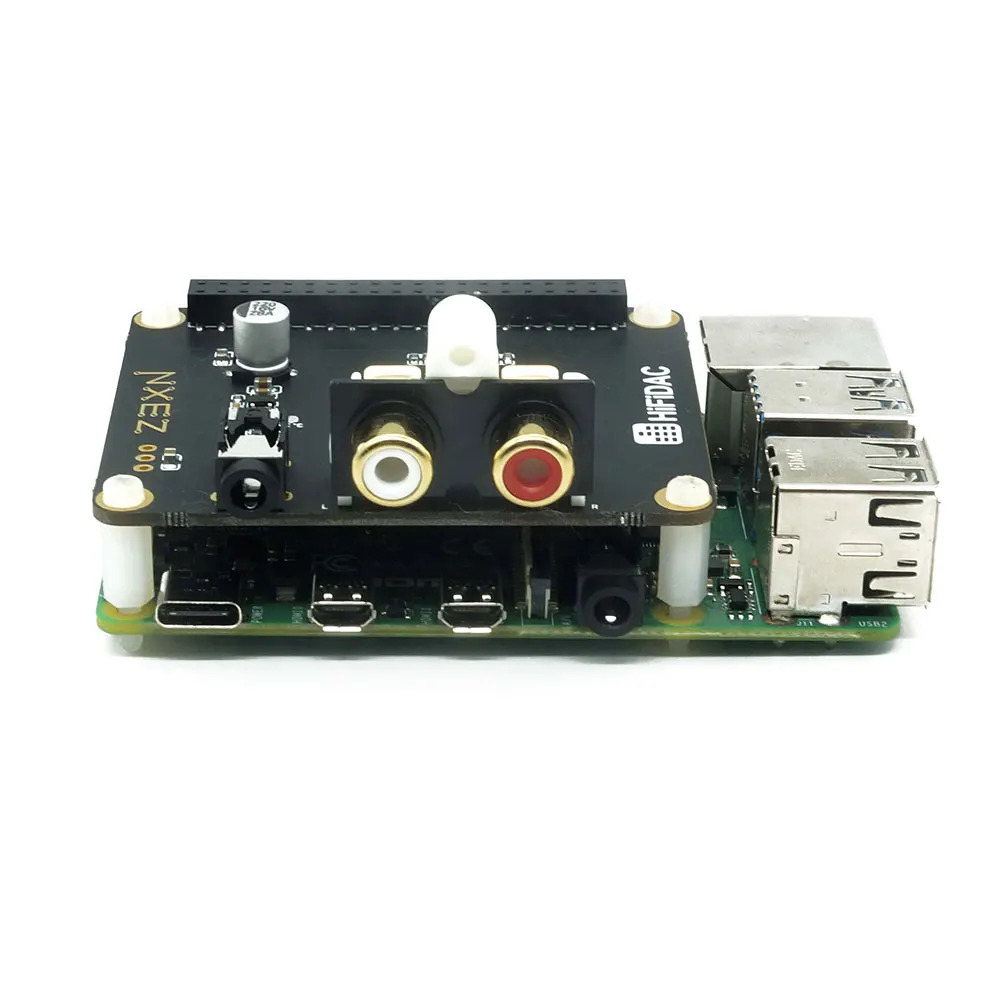Плата расширения Raspberry pi 4B HiFi DAC V1.1 для Pi 2B/3B/3B +/4B|Аксессуары демонстрационных