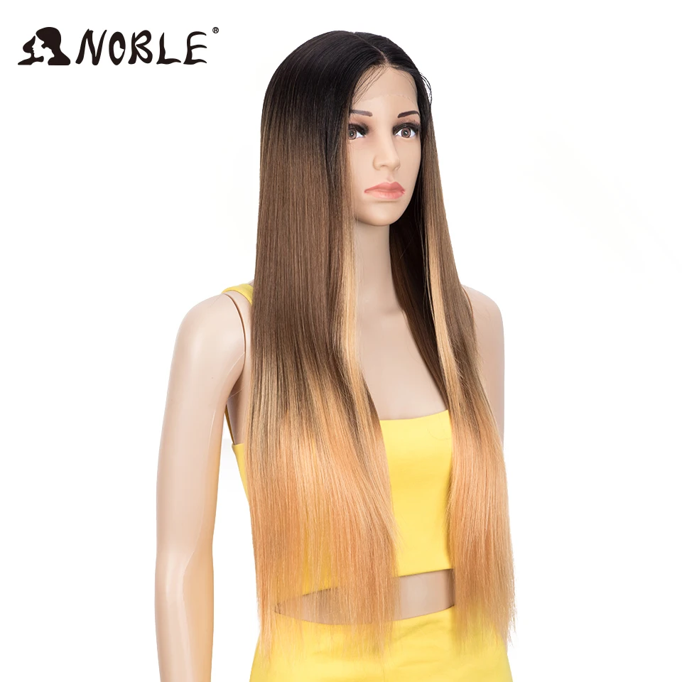 Noble Cosplay синтетический парик фронта 30 дюймов прямые волосы кружевная часть