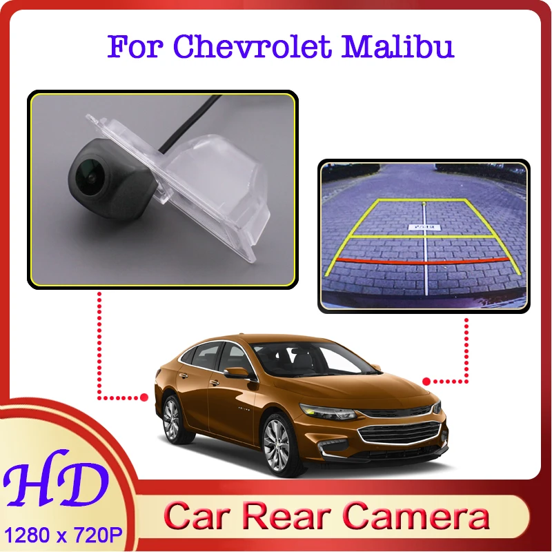 

Car Reverse image Fisheye CAM For Chevrolet Malibu/Malibu XL 2016~2022 Night Vision HD WaterProof Rear View Back Up 720P Camera