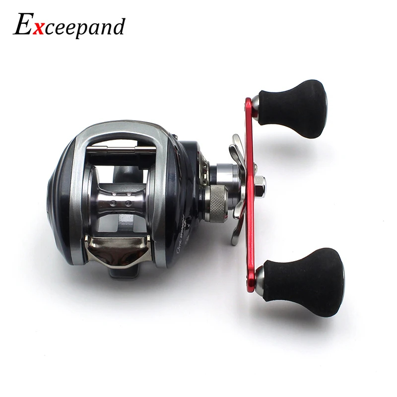 Excepand черная мощная Рыболовная катушка ручка для Abu Garcia Daiwa Низкопрофильная литья