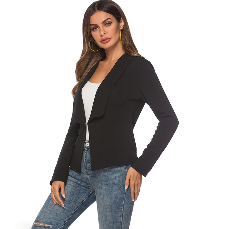 

Women Blazers and Jackets Long Sleeve Office Ladies Workwear Business Suits Female Blazer Formal Coat Blazer Mujer Notched Solid
