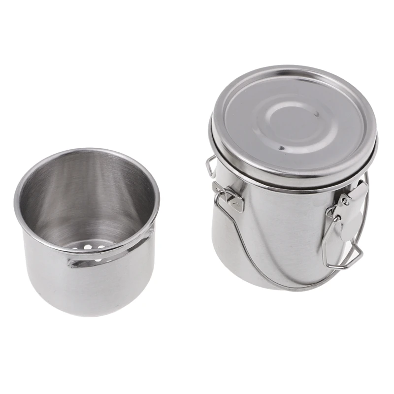 

2 Pack Artist Portable Painting Brush Washing Bucket Wash Pen Pot Stainless Steel Watercolor Oil Paint Brush Washer Art Supplies