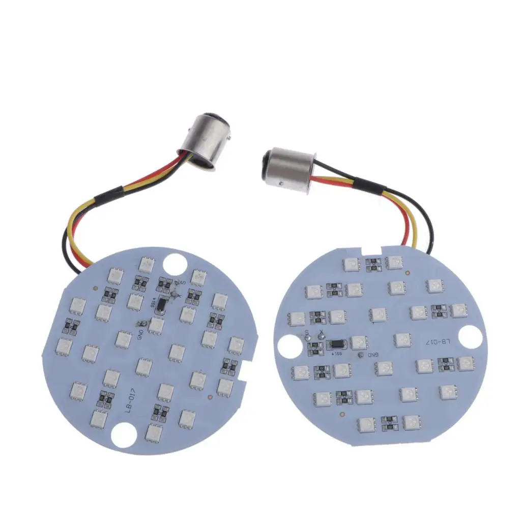 

1 Pair 3'' LED Touring Turn Signal Lights 1157 for 1986-2013 Harley