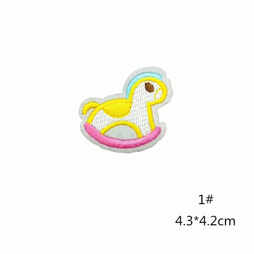 Утюг на патчи для одежды в полоску мороженое со стразами животных значки