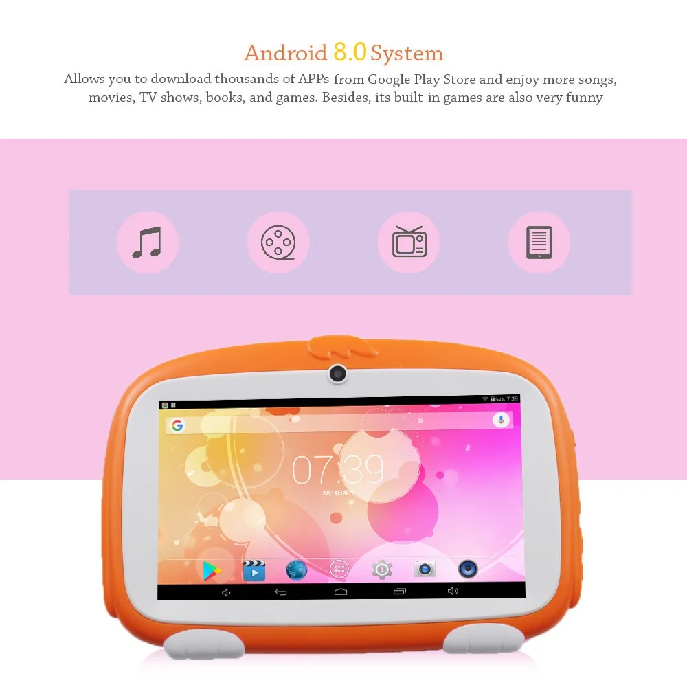 BDF планшетный ПК Новое поступление 7 дюймов дети Планшеты Android 8 0 четырехъядерный