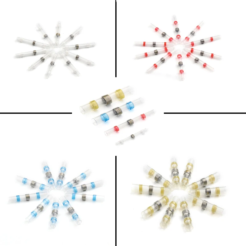 10/20 шт./SetHeat термоусадочная припоя рукава трубка клеммы электрические провода для