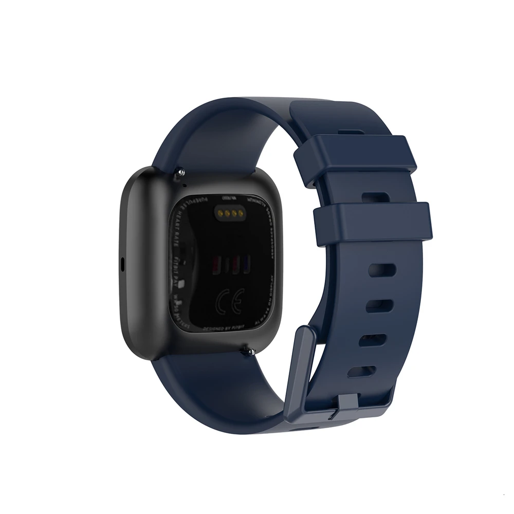 Сменный ремешок для Fitbit Versa/Versa 2, мягкие силиконовые водонепроницаемые наручные аксессуары, ремешок для Fitbit Versa 2, ремешок