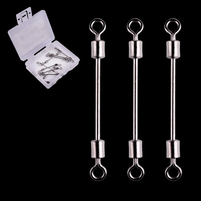 

10 шт. подшипник поворотный Рыболовный соединитель из нержавеющей стали для ловли карпа рыболовные аксессуары защелкивающийся рыболовный крючок Приманка твердое кольцо Поворотная Снасть