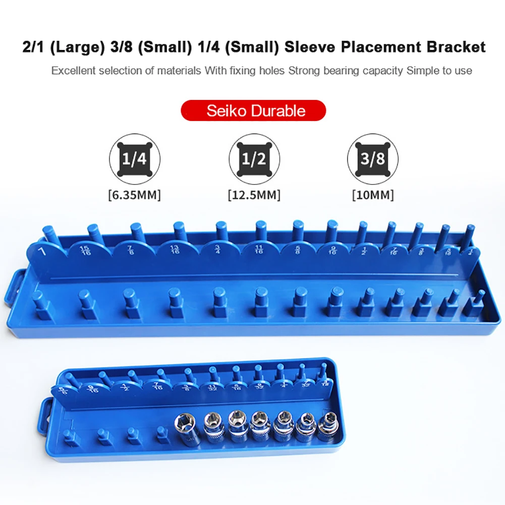 

6 Pcs 1/4 inch 3/8 inch 1/2 inchMulti-Drive Metric SocketOrganizer Toolfor Auto Repair Packaging Accessories