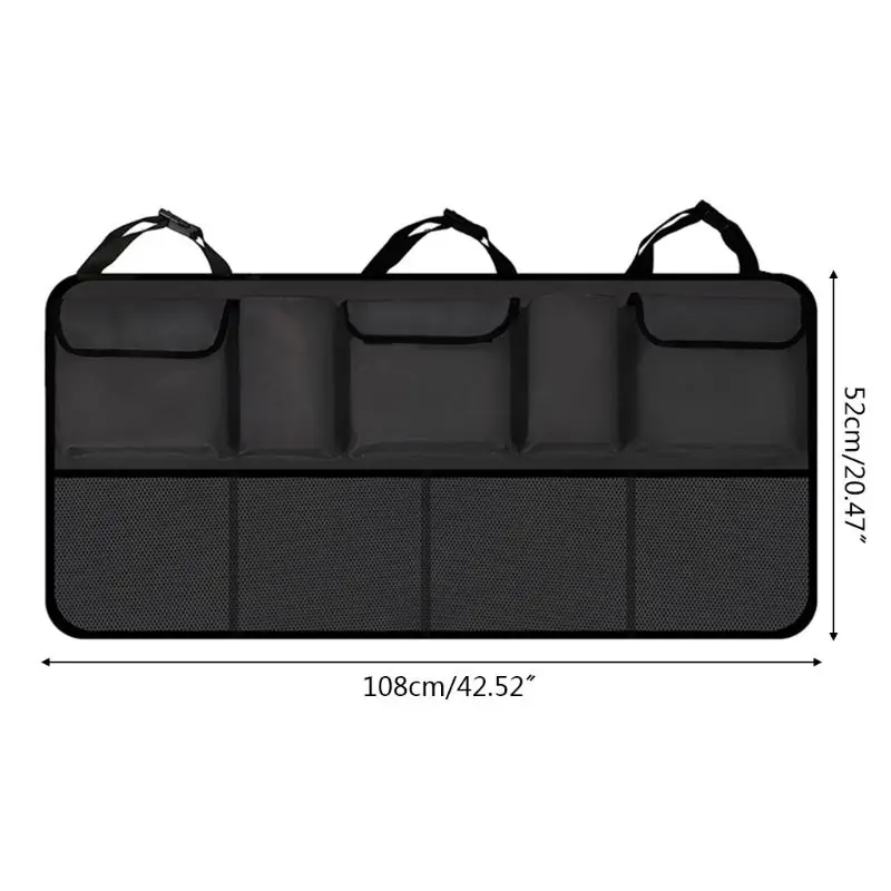 

Large Capacity Car Trunk Organizer Adjustable Seat Back Oxford Auto Storage Bag