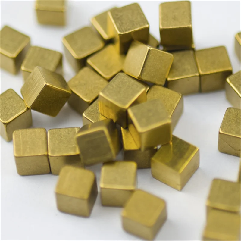 Металлические медные квадратные Угловые кости 10 шт./компл. 8 мм кубик шахматных