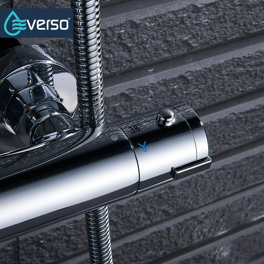 Термостатический смеситель для душа EVERSO кран Водопад ванной комнаты