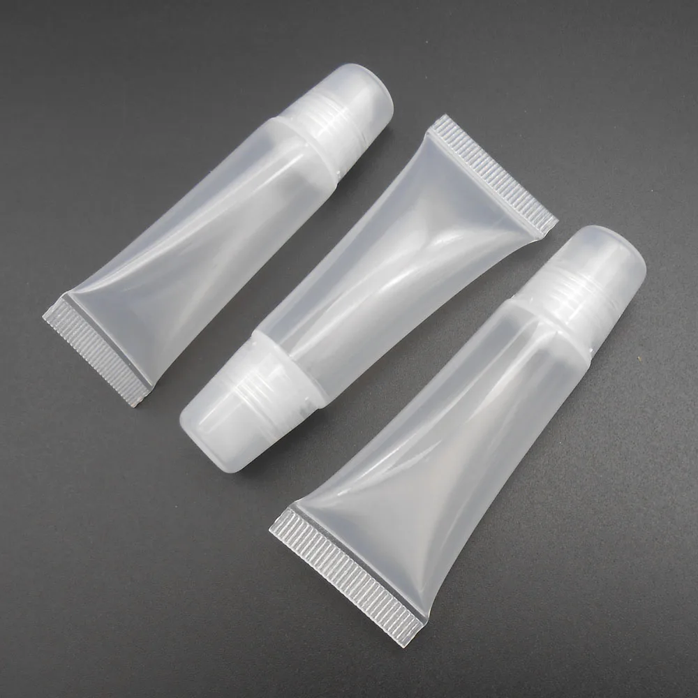 Squeeze Lip Gloss Balm Tube Plastic Lipstick 10 Ml 2cmx7cm Pe Pp Water Full Test = 12ml *fd403x3