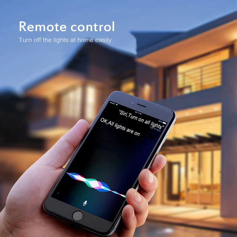 Умная Светодиодная лампа E27 Wi-Fi 9 Вт RGB + холодный и теплый белый Многоцветный