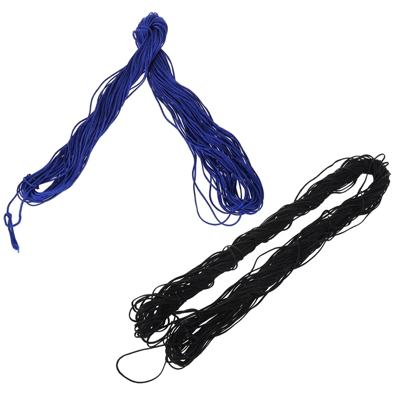 2 рулона 25 м нейлоновый шнур нить китайский узел Макраме Rattail браслет Плетеный