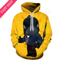3d swearshirt boys girls tops browlers penny and starchild wear shooting game kids sweatshirt shark max hoodie clothes