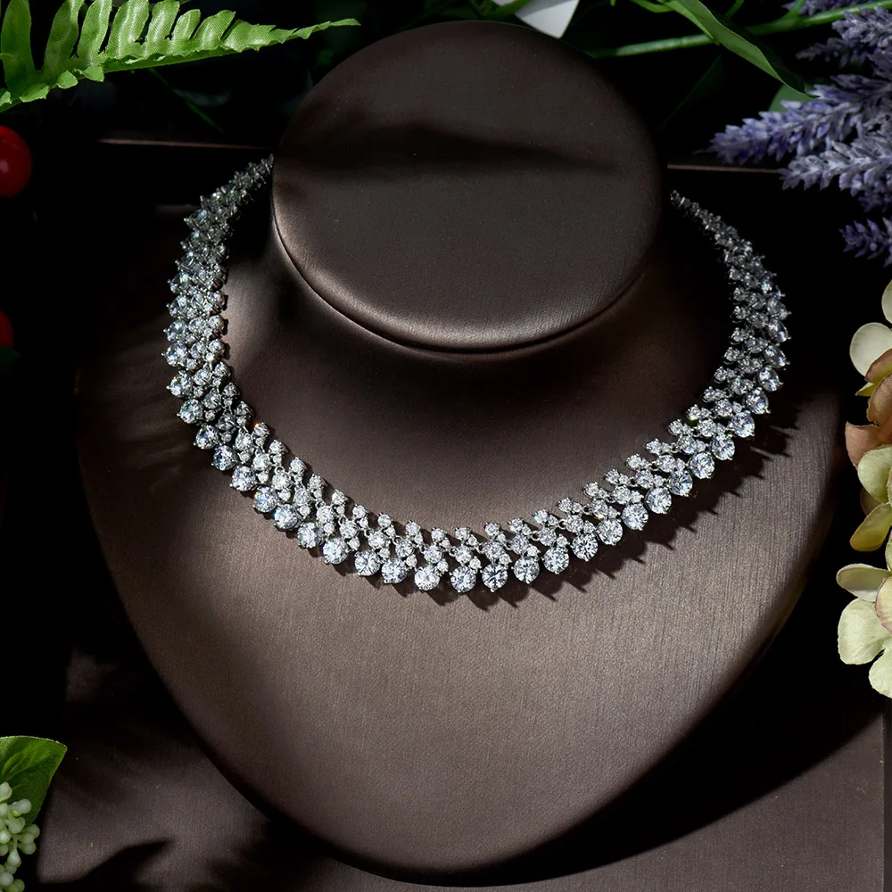 Свадебные ювелирные изделия HIBRIDE круглой формы с фианитом класса ААА Свадебный