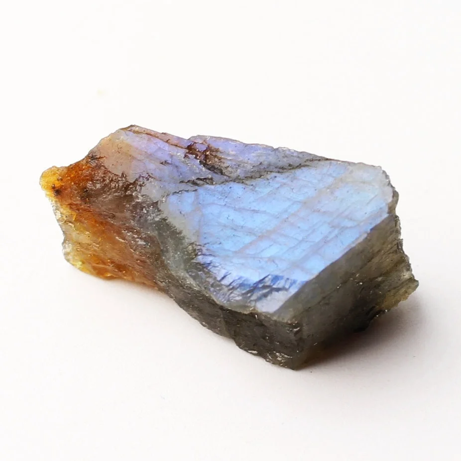 1 шт. натуральный лабрадорит кристалл необработанный камень одна сторона