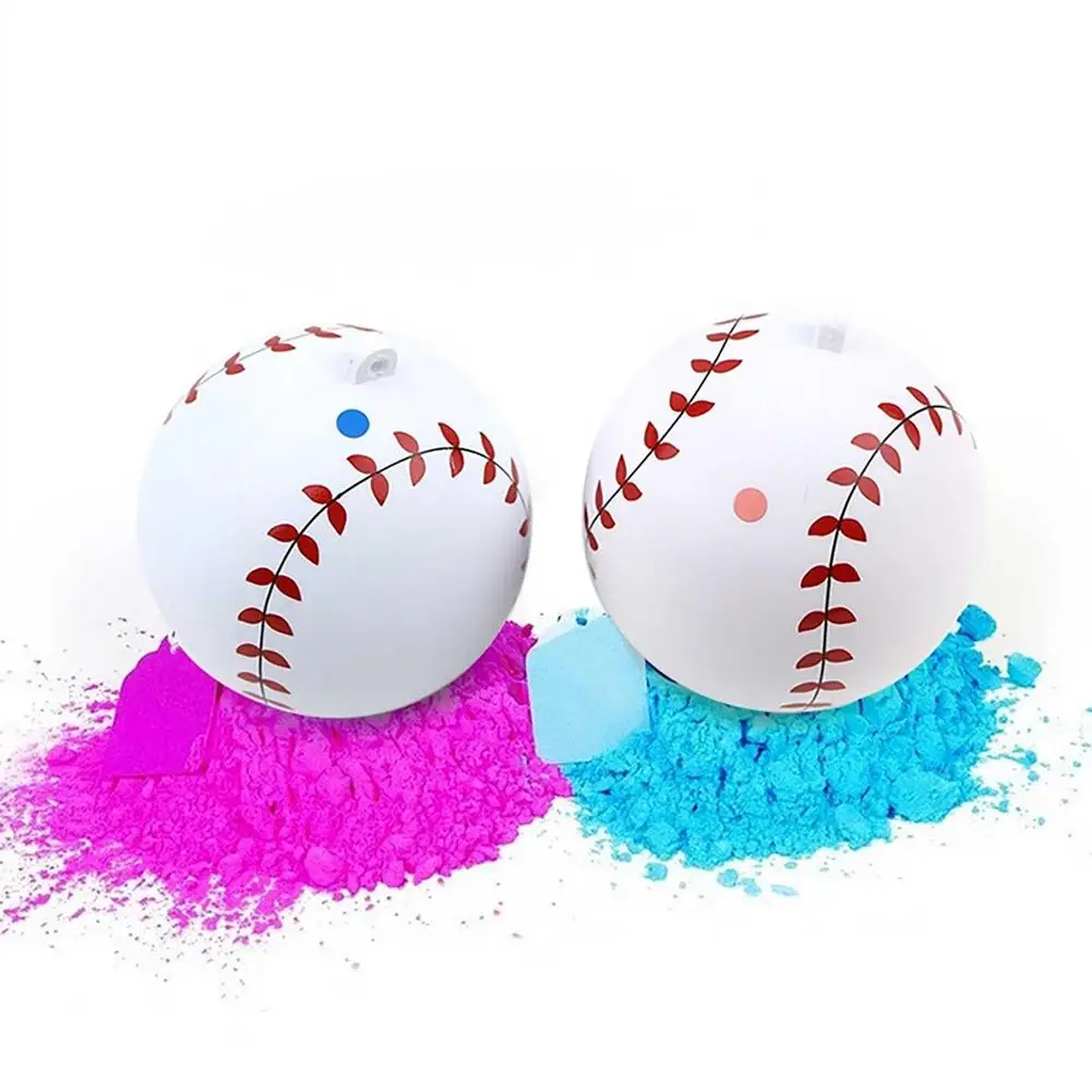 

Baby Gender Display Baseball Explosive Safe Powder Balls Outdoor Sports Leisure Game Energetic Baseball Set Baseball Accessories