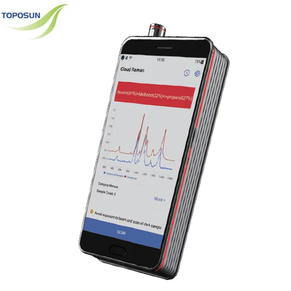

TPS-MR5S ANDROID SYSTEM CLOUD AI HANDHELD RAMAN SPECTROMETER, WITH ONLINE UPGRADABLE SPECTRAL LIBRARY