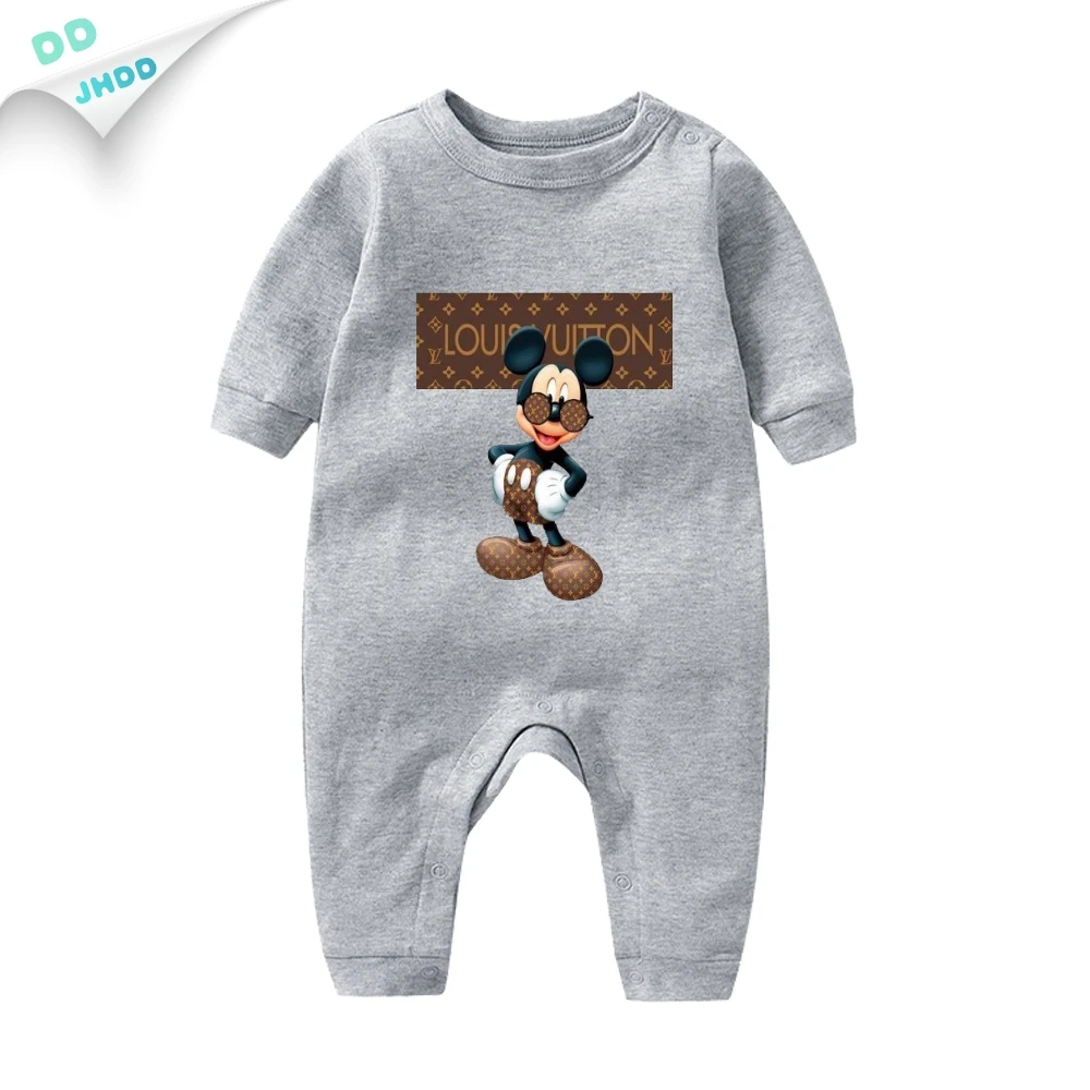 

Детские Тканевые пижамы, Одежда для новорожденных с длинным рукавом в виде животных, пижамное боди, детское зимнее боди с длинным рукавом, б...