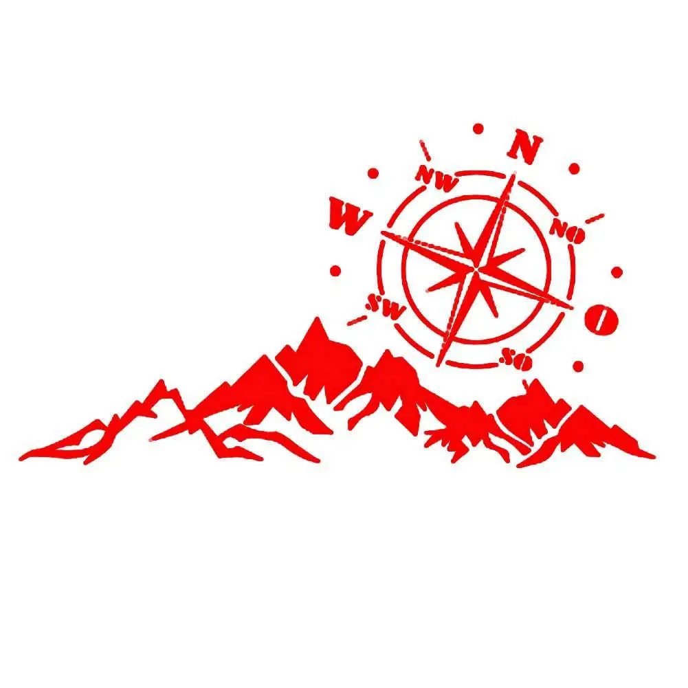 

Компасы, горы, автомобильный Стайлинг, внедорожник, светоотражающие наклейки, украшение