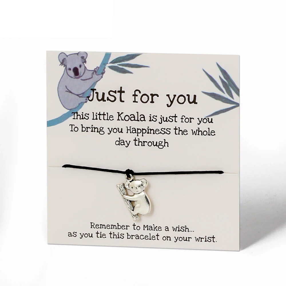 Поздравительной открыткой цепочка веревка ручной работы Загадай браслеты в