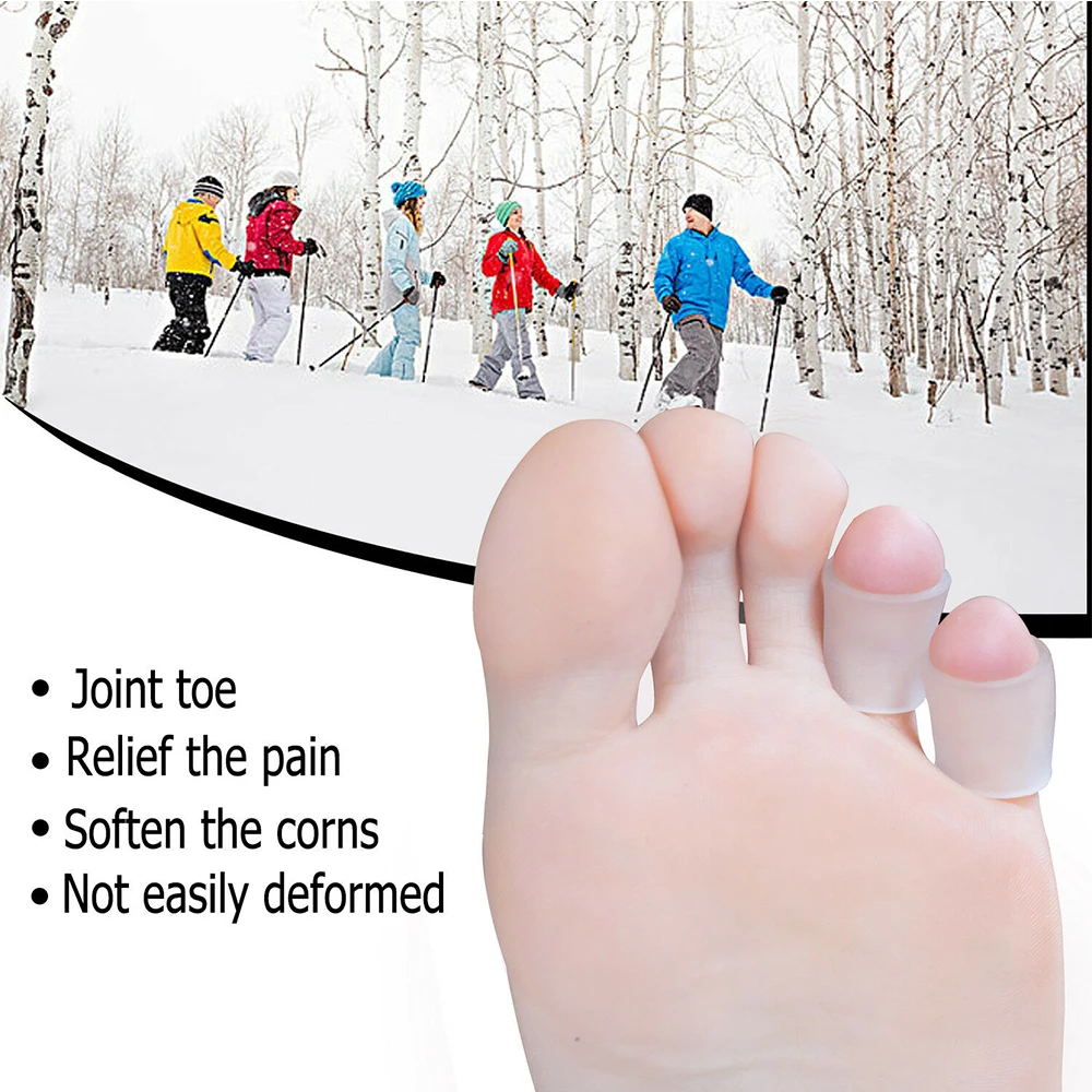 6 шт. прозрачные гелевые защитные накладки на пальцы корректор мозолей