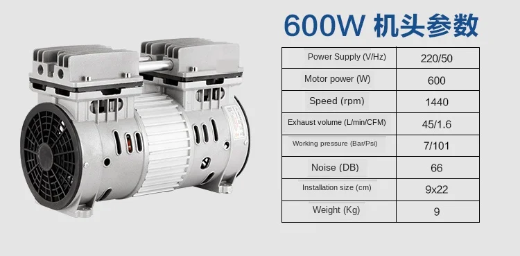550W/600W/750W 1200W Silent Air Compressor Head Pump Painting Woodworking Dental Accessories Motor | Инструменты