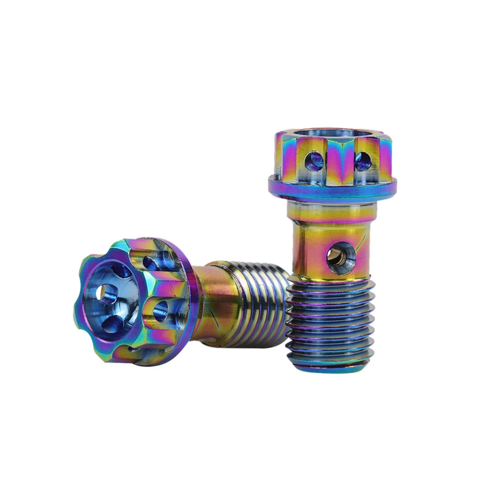 

Титановый винт для мотоциклетного тормозного шланга M10 * 1,25 мм/1,0 мм, суппорт главного цилиндра для Honda Yamaha Kawasaki