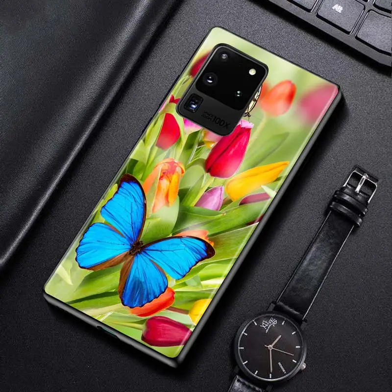 

Butterfly Flowers for Samsung S20 FE Ultra Plus A91 A81 A71 A51 A41 A31 A21S A11 A72 A52 A42 A32 A12 A02S Phone Case