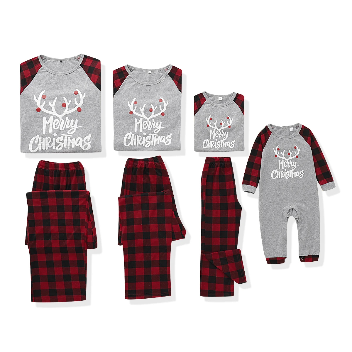 Семейная Рождественская Пижама Одинаковая одежда для мамы папы и меня детская