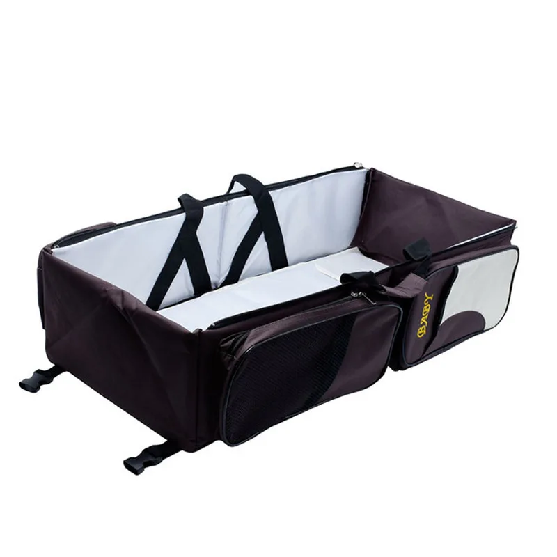Multifunctional Foldable Crib Bag Travel Portable Mummy Shoulder Bag Multifuncional Bolsa Plegable Bolsa Viaje De Momia images - 6